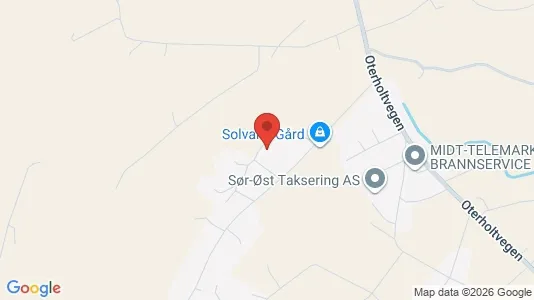 Rooms for rent i Bø - kort over placeringen