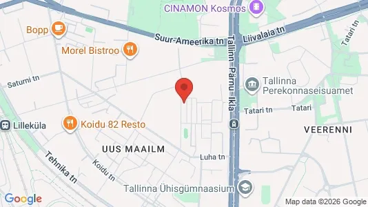 Apartments for rent i Tallinn Kesklinna - kort over placeringen