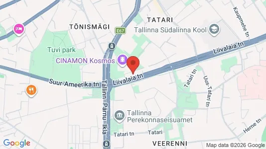 Apartments for rent i Tallinn Kesklinna - kort over placeringen