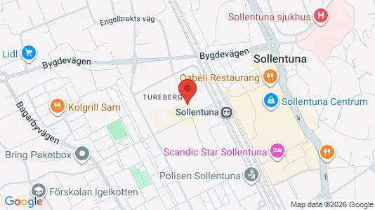 Apartments for rent i Sollentuna - kort over placeringen