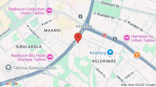 Apartments for rent i Tallinn Kesklinna - kort over placeringen