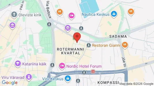 Apartments for rent i Tallinn Kesklinna - kort over placeringen