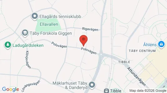 Apartments for rent i Täby - kort over placeringen