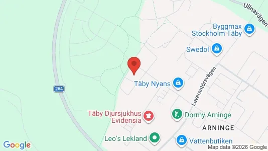 Apartments for rent i Täby - kort over placeringen