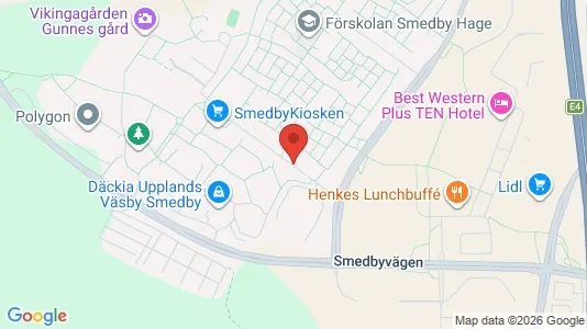 Apartments for rent i Upplands Väsby - kort over placeringen