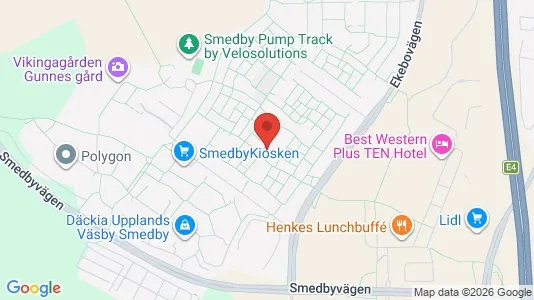 Apartments for rent i Upplands Väsby - kort over placeringen