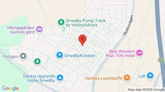 Apartments for rent i Upplands Väsby - kort over placeringen