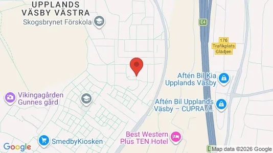 Apartments for rent i Upplands Väsby - kort over placeringen