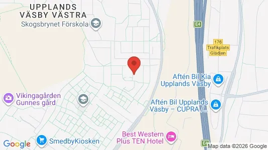 Apartments for rent i Upplands Väsby - kort over placeringen