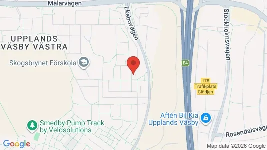 Apartments for rent i Upplands Väsby - kort over placeringen