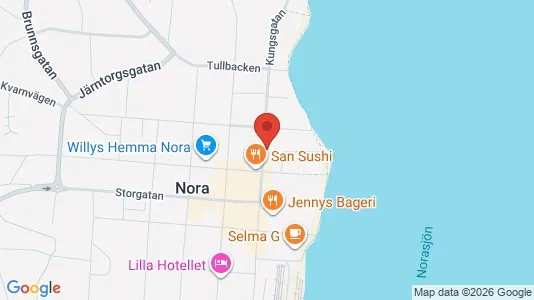 Apartments for rent i Nora - kort over placeringen