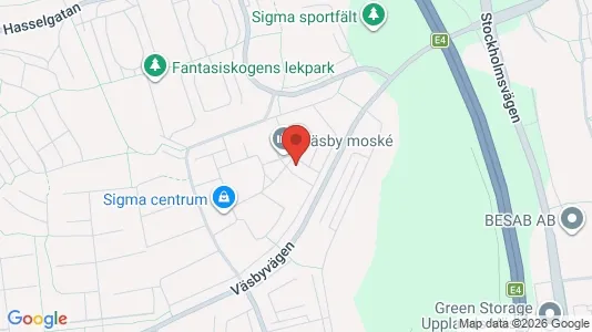 Apartments for rent i Upplands Väsby - kort over placeringen
