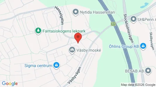 Apartments for rent i Upplands Väsby - kort over placeringen