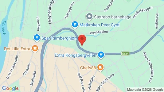 Apartments for rent i Notodden - kort over placeringen