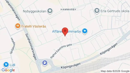 Apartments for rent i Västerås - kort over placeringen