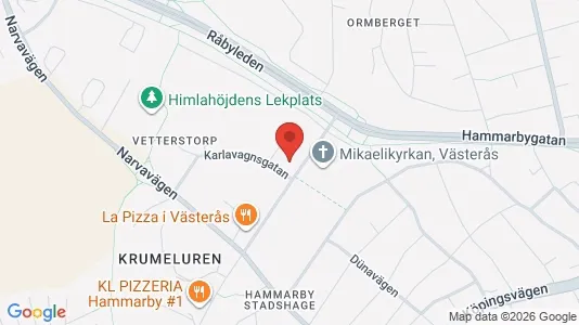 Apartments for rent i Västerås - kort over placeringen