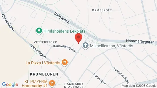 Apartments for rent i Västerås - kort over placeringen