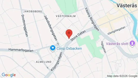 Apartments for rent i Västerås - kort over placeringen