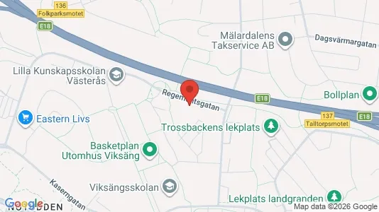 Apartments for rent i Västerås - kort over placeringen