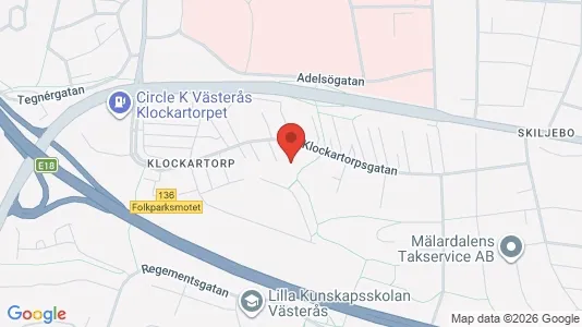 Apartments for rent i Västerås - kort over placeringen