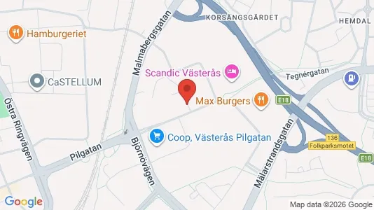 Apartments for rent i Västerås - kort over placeringen