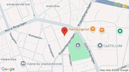 Apartments for rent i Västerås - kort over placeringen