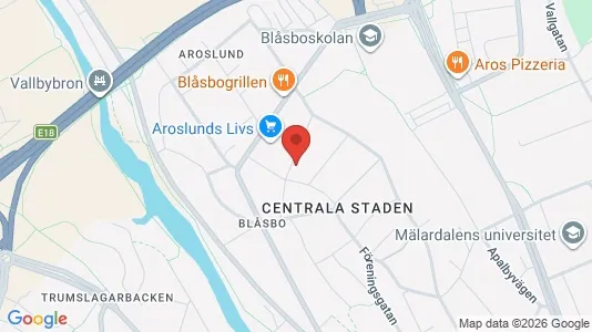 Apartments for rent i Västerås - kort over placeringen