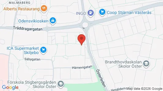 Apartments for rent i Västerås - kort over placeringen