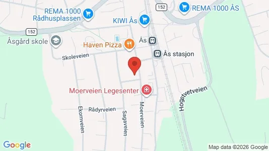 Apartments for rent i Ås - kort over placeringen