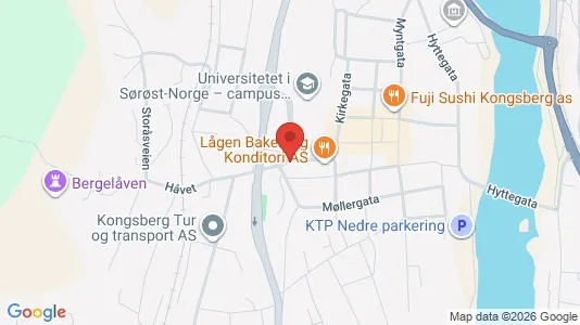 Apartments for rent i Kongsberg - kort over placeringen