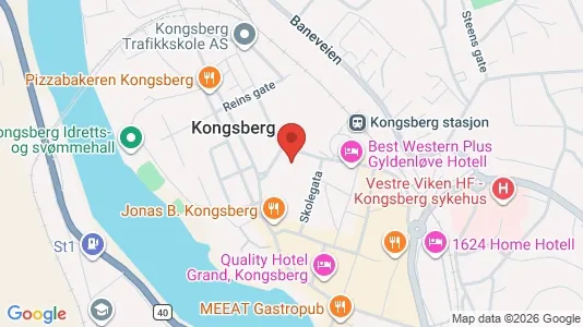 Apartments for rent i Kongsberg - kort over placeringen