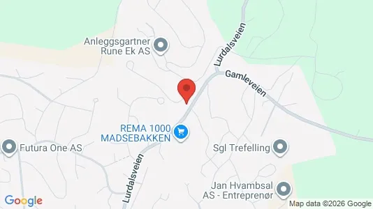 Apartments for rent i Kongsberg - kort over placeringen