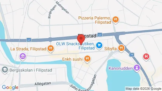 Apartments for rent i Filipstad - kort over placeringen