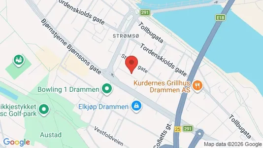 Apartments for rent i Drammen - kort over placeringen
