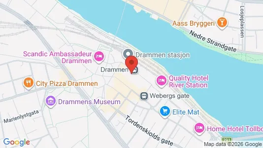 Apartments for rent i Drammen - kort over placeringen