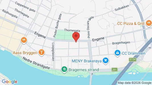 Apartments for rent i Drammen - kort over placeringen