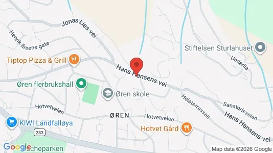 Rooms for rent i Drammen - kort over placeringen