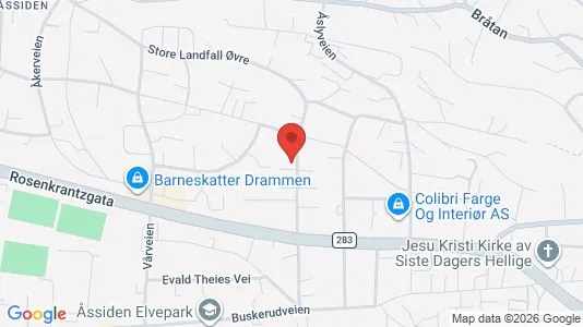 Apartments for rent i Drammen - kort over placeringen