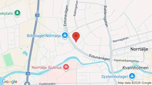 Apartments for rent i Norrtälje - kort over placeringen