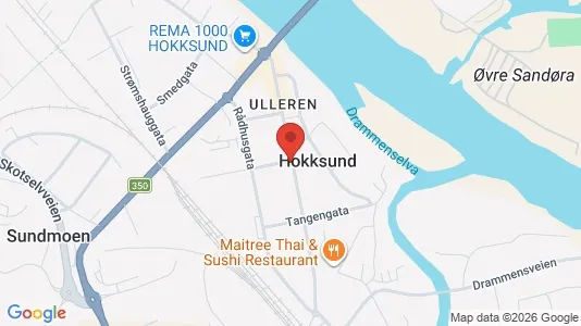 Rooms for rent i Øvre Eiker - kort over placeringen