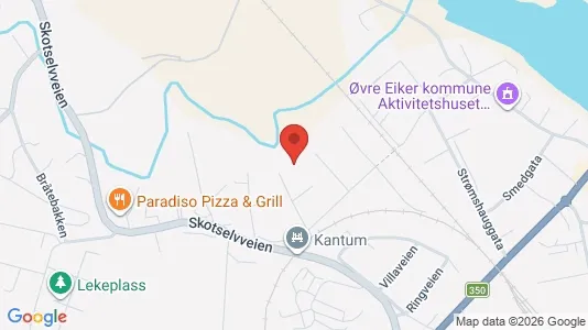 Apartments for rent i Øvre Eiker - kort over placeringen