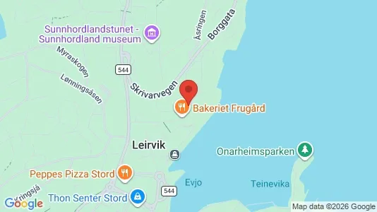Apartments for rent i Stord - kort over placeringen