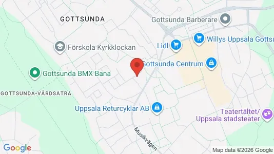 Apartments for rent i Uppsala - kort over placeringen