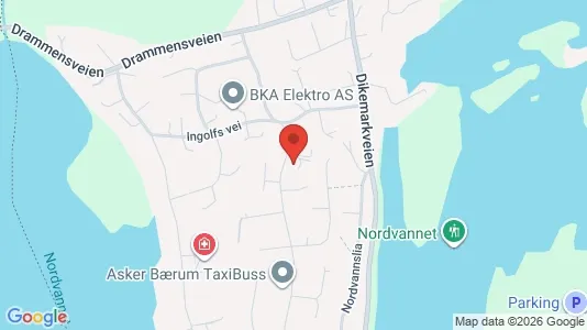 Rooms for rent i Asker - kort over placeringen