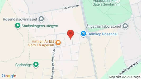 Apartments for rent i Uppsala - kort over placeringen