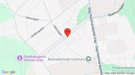 Apartments for rent i Uppsala - kort over placeringen