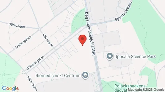 Apartments for rent i Uppsala - kort over placeringen