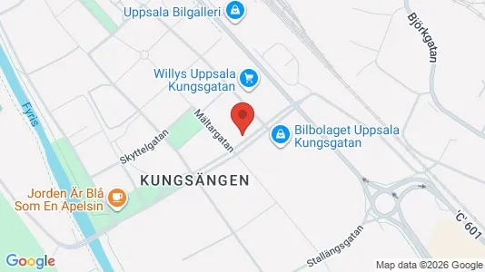 Apartments for rent i Uppsala - kort over placeringen