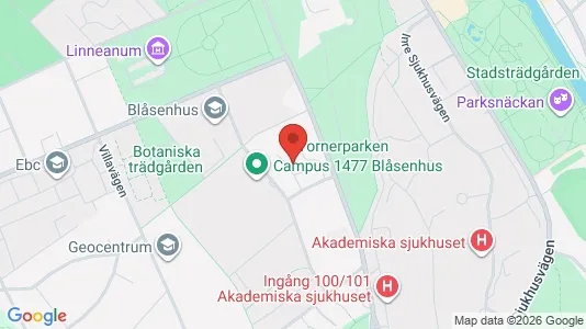 Apartments for rent i Uppsala - kort over placeringen