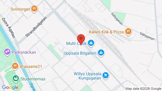 Apartments for rent i Uppsala - kort over placeringen